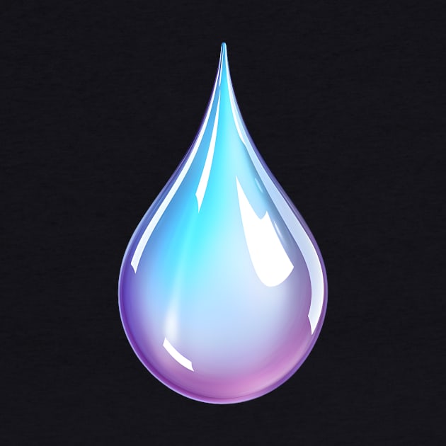 Colourful Drop of water by BarnesPrintHub